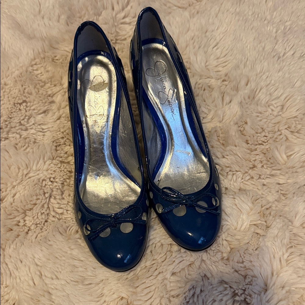 Jessica Simpson Navy Blue Heels